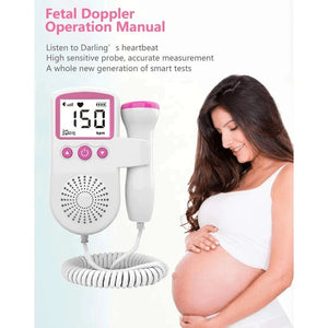 Doppler Monitor De Frequência Cardíaca Fetal á Pilhas C/ Desligamento Automático