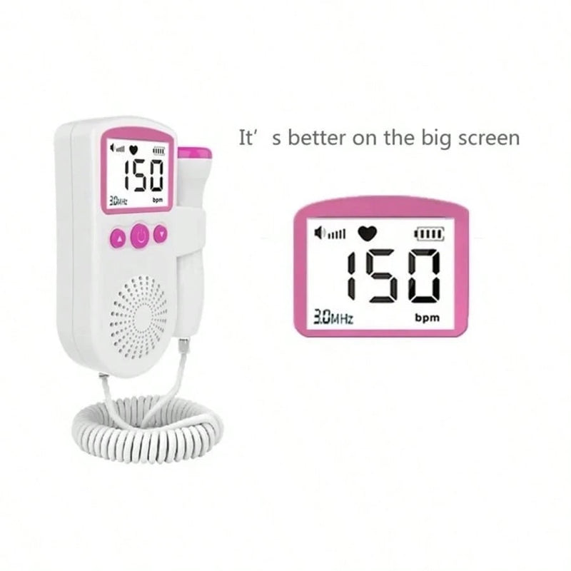 Doppler Monitor De Frequência Cardíaca Fetal á Pilhas C/ Desligamento Automático