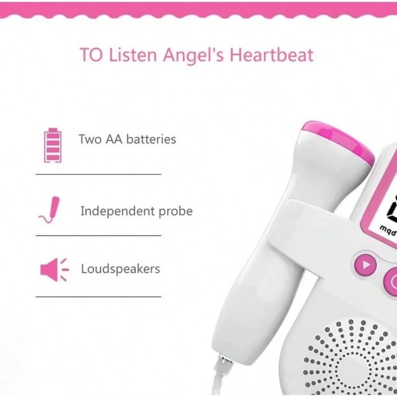 Doppler Monitor De Frequência Cardíaca Fetal á Pilhas C/ Desligamento Automático