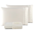 Conjunto de Lençol Casal QUEEN 3 Peças Micro Percale Stick Point - 400 Fios