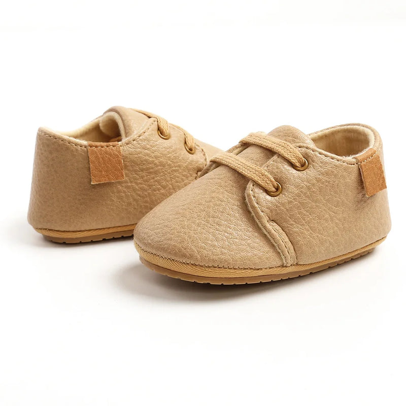 Sapato de Couro Infantil Anti-Slip Meckior - Primeiros Passos | Lar e Bebe