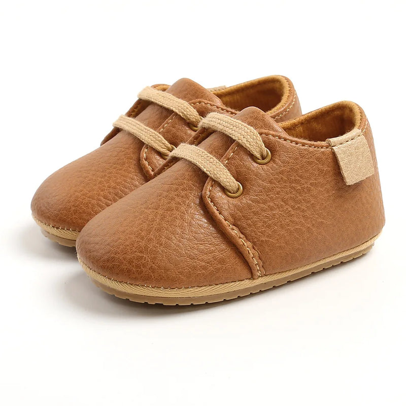 Sapato de Couro Infantil Anti-Slip Meckior - Primeiros Passos | Lar e Bebe