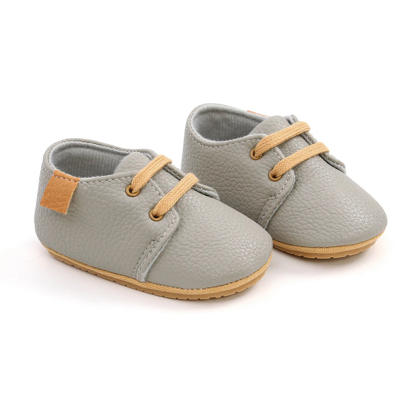 Sapato de Couro Infantil Anti-Slip Meckior - Primeiros Passos | Lar e Bebe