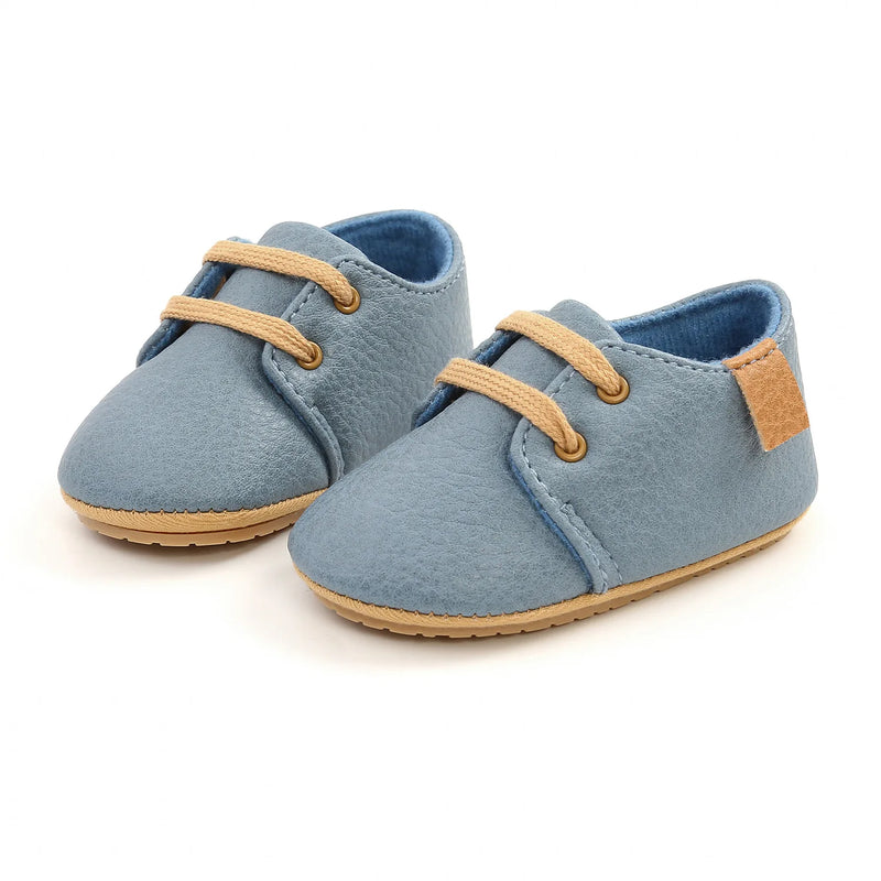 Sapato de Couro Infantil Anti-Slip Meckior - Primeiros Passos | Lar e Bebe