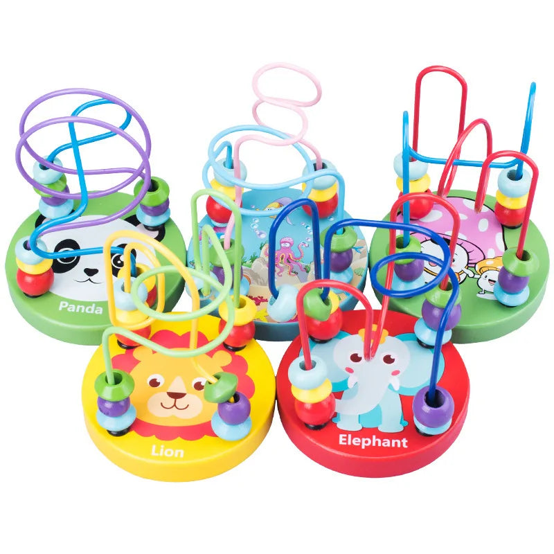 Brinquedos Educativos de Madeira para Crianças - Brinquedos Musicais e de Montar para o Desenvolvimento Infantil