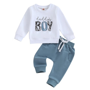 Conjunto de Moletom Para Meninos Camuflados.