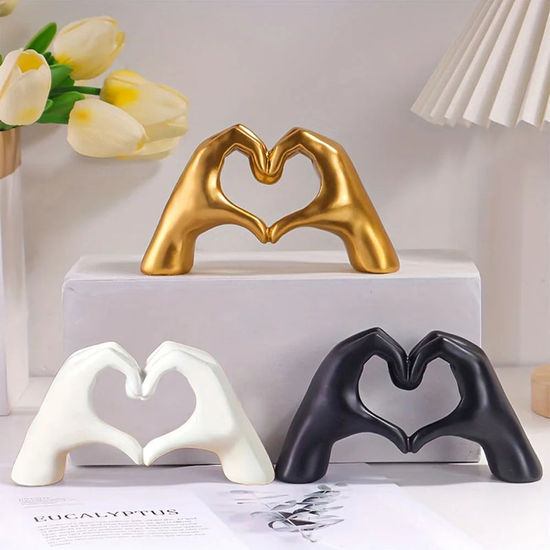 Estátuas de Gestos de Amor - Esculturas Decorativas para Presentes.