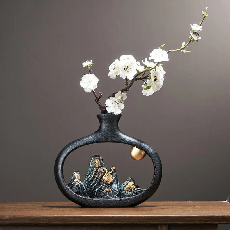 Vaso de Estilo Japonês Feng Shui - Decoração Harmônica para Seu Lar