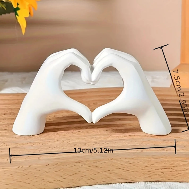 Estátuas de Gestos de Amor - Esculturas Decorativas para Presentes.