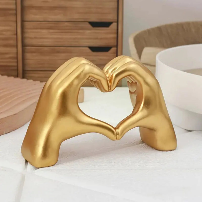 Estátuas de Gestos de Amor - Esculturas Decorativas para Presentes.