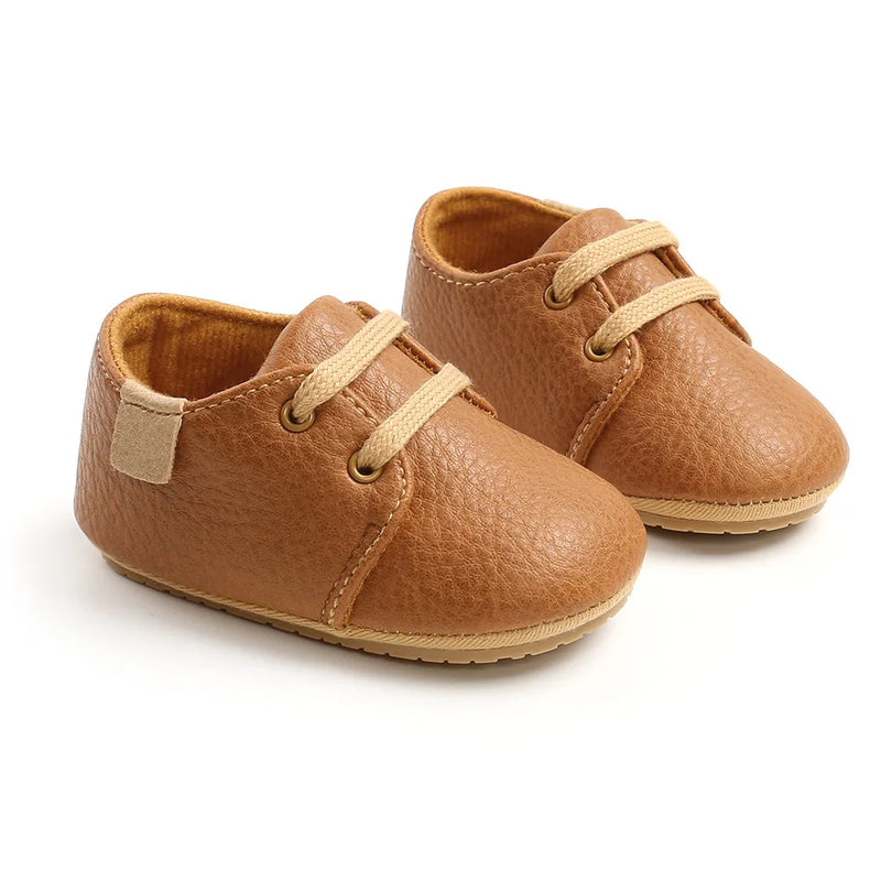 Sapato de Couro Infantil Anti-Slip Meckior - Primeiros Passos | Lar e Bebe