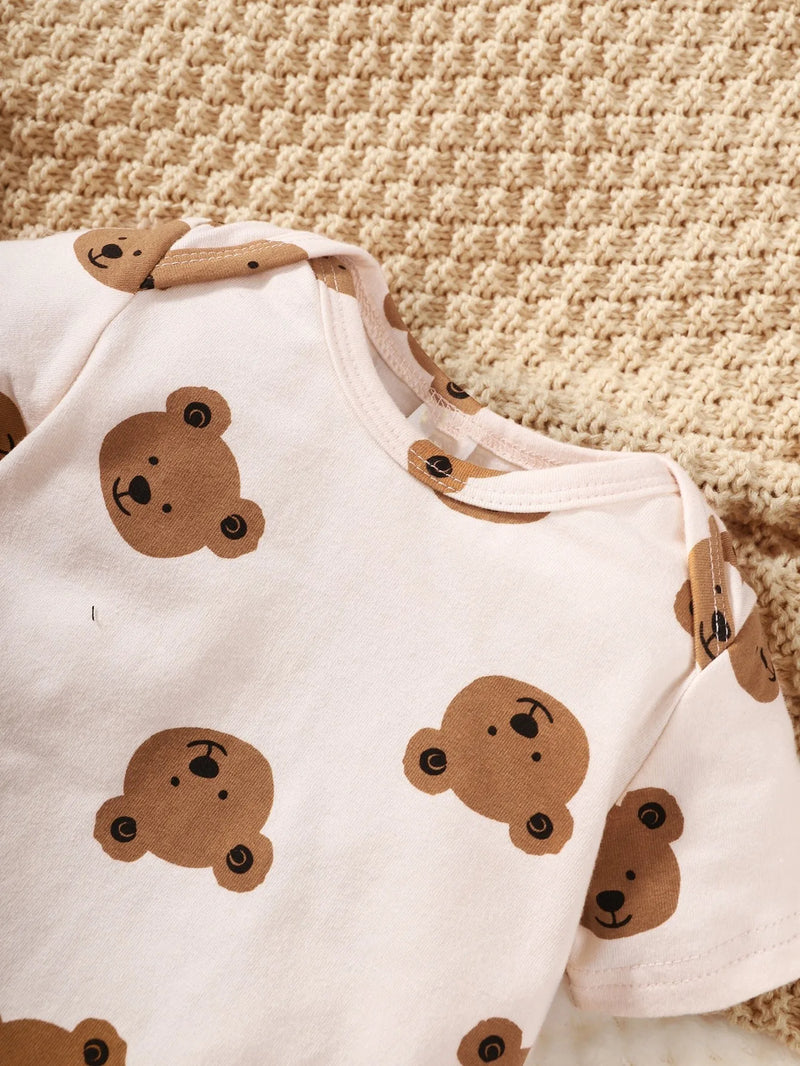 Conjunto Fashion Infantil Menino - Verão para Bebê | Roupa Completa com Blusa, Calça e Chapéu