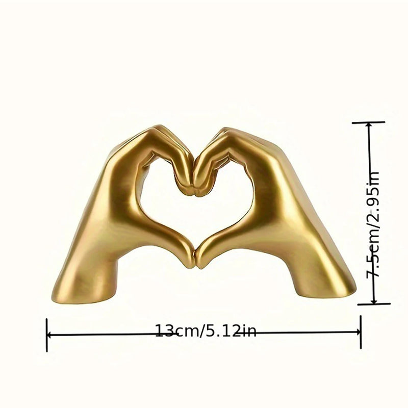 Estátuas de Gestos de Amor - Esculturas Decorativas para Presentes.