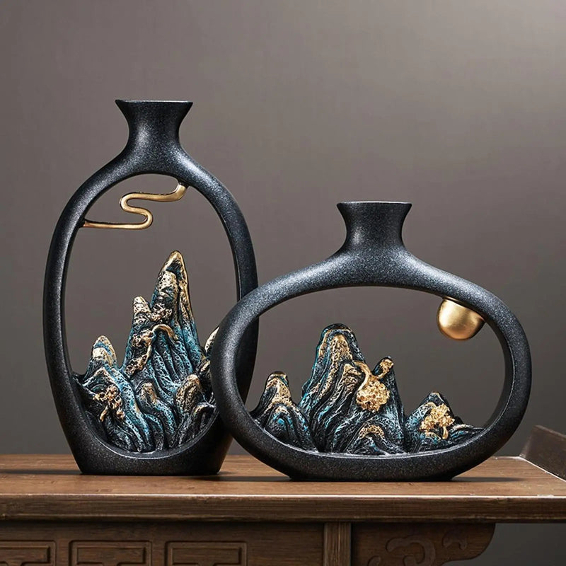 Vaso de Estilo Japonês Feng Shui - Decoração Harmônica para Seu Lar