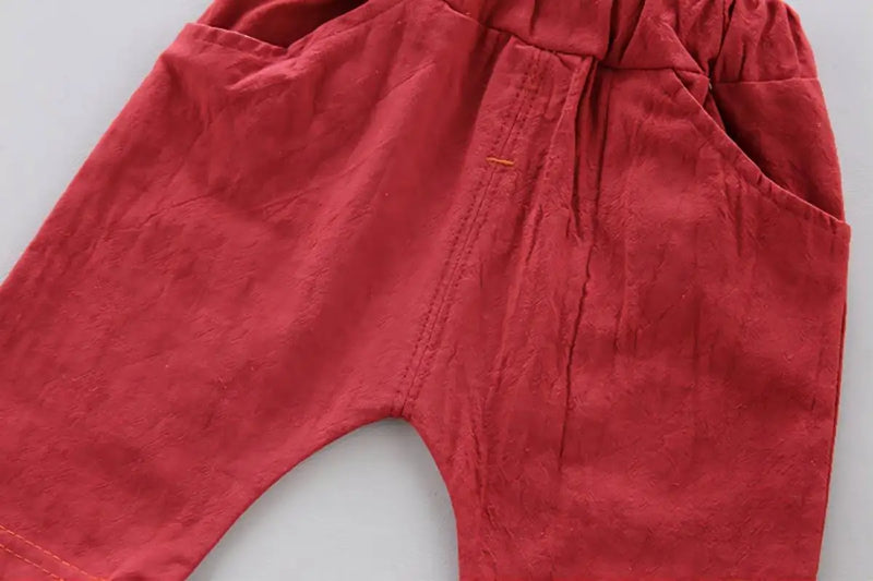 Conjunto Infantil Casual Floral - Camisa e Shorts para Menino de 1 a 3 anos | Lar e Bebê