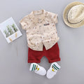 Conjunto Infantil Casual Floral - Camisa e Shorts para Menino de 1 a 3 anos | Lar e Bebê