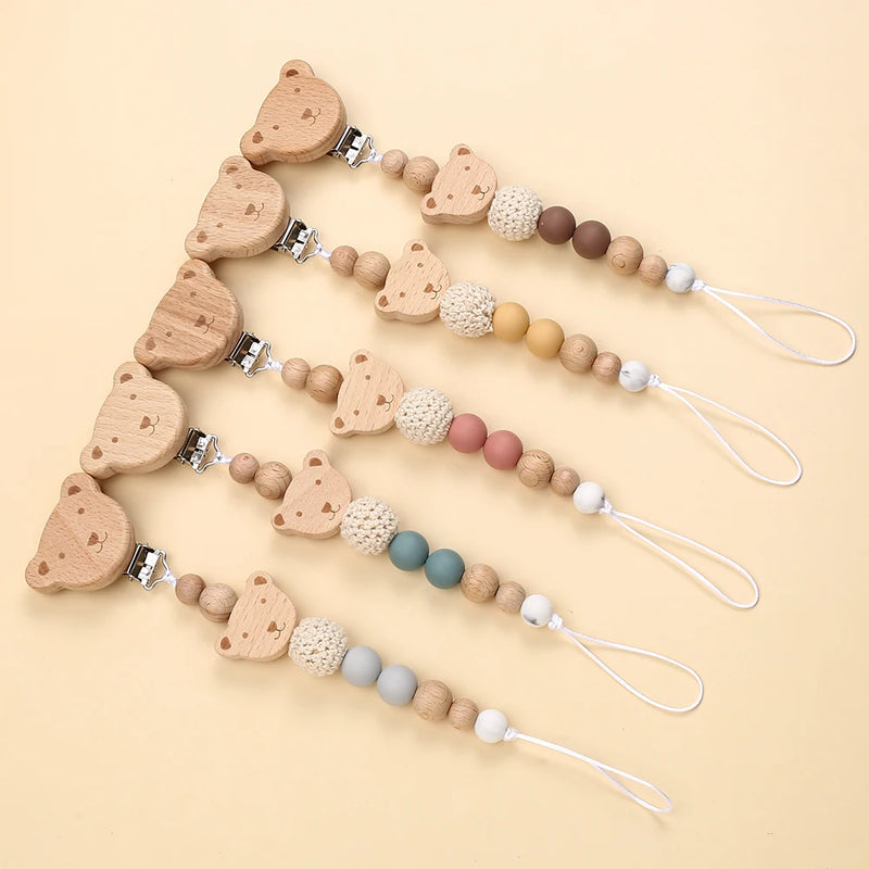 Prendedor de chupeta de silicone para Bebês e Gestantes - Seguro e Confortável