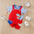 Macacão Infantil Verão Unissex - Estilo Tubarão Vermelho
