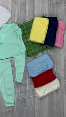 Kit 6 Peças Bebê Pagão Canelado Longo 100% Algodão 3 Body 3 Calças novidade