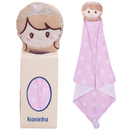 Naninha para Bebê com Prendedor de Chupeta Paninho de Bichinho Soft Antialérgico