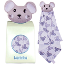 Naninha para Bebê com Prendedor de Chupeta Paninho de Bichinho Soft Antialérgico