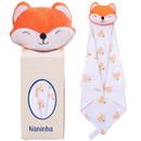 Naninha para Bebê com Prendedor de Chupeta Paninho de Bichinho Soft Antialérgico