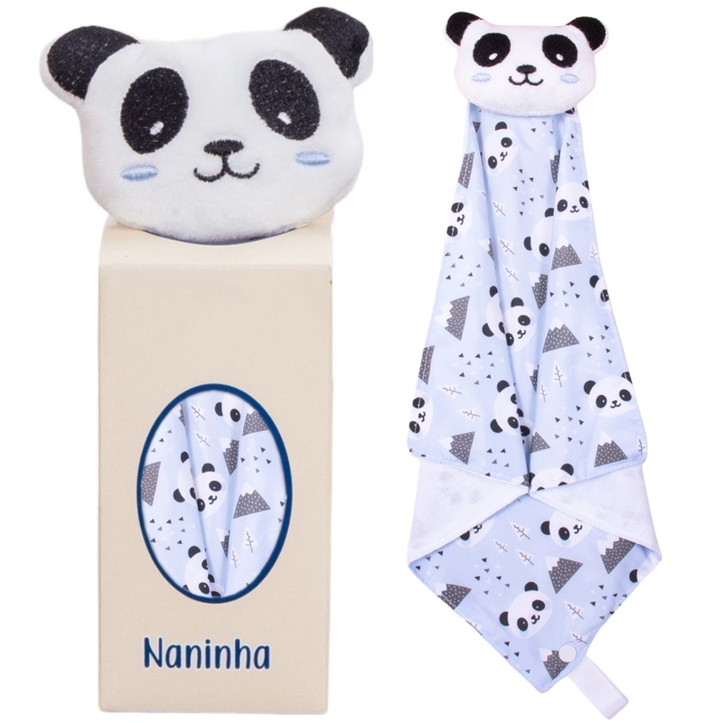 Naninha para Bebê com Prendedor de Chupeta Paninho de Bichinho Soft Antialérgico
