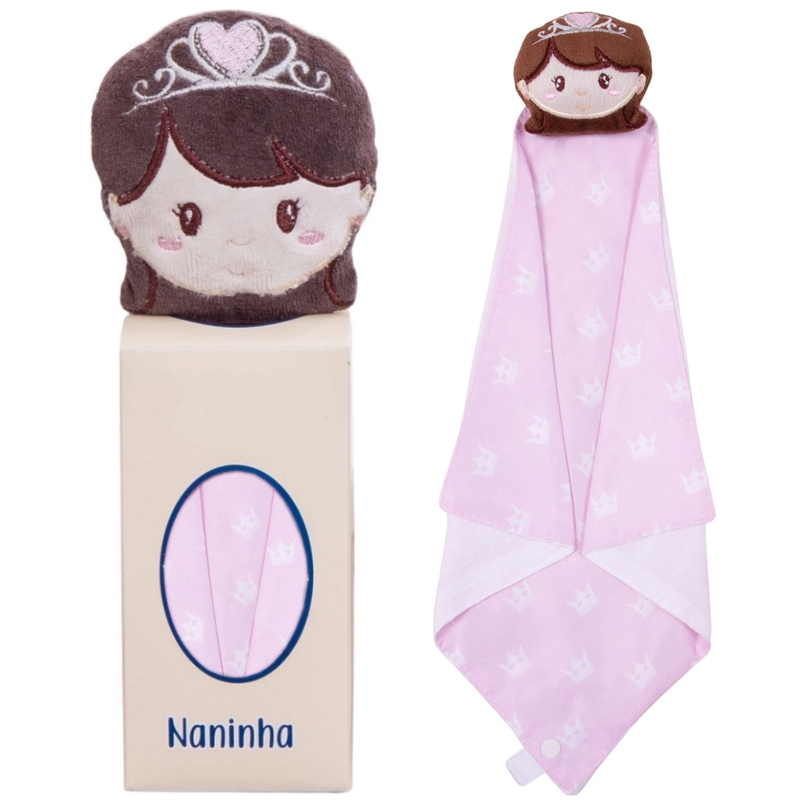 Naninha para Bebê com Prendedor de Chupeta Paninho de Bichinho Soft Antialérgico