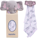 Naninha para Bebê com Prendedor de Chupeta Paninho de Bichinho Soft Antialérgico