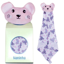 Naninha para Bebê com Prendedor de Chupeta Paninho de Bichinho Soft Antialérgico