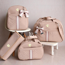 Bolsa Maternidade Luxo 4 Peças – Mochila, Bolsa Pequena e Trocador para Bebê