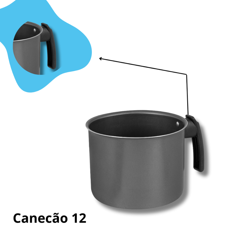 Conjunto De Panelas 4 Peças Antiaderente Grafite Fort-lar