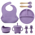 kit 8 peças de Silicone para alimentação de bebês