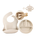 kit 8 peças de Silicone para alimentação de bebês
