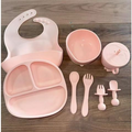 kit 8 peças de Silicone para alimentação de bebês