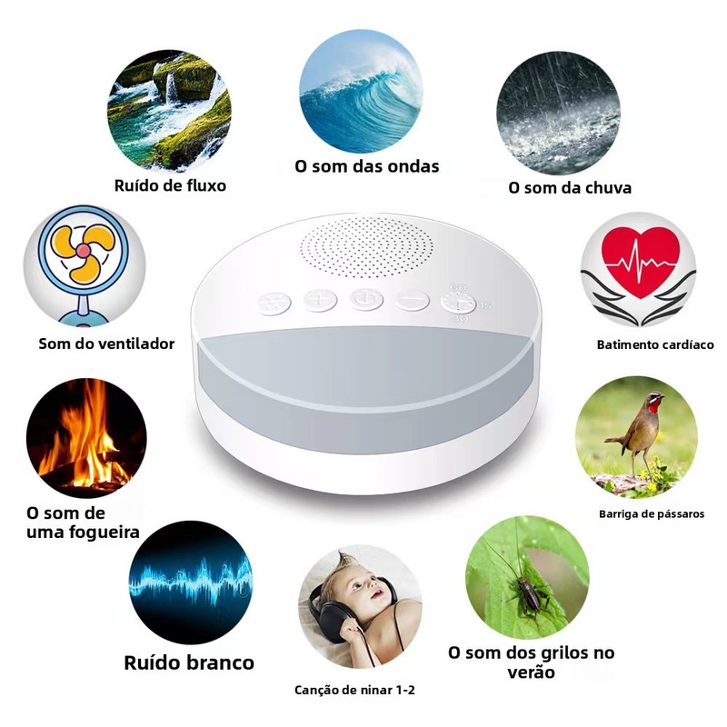 JOYBE Máquina de Ruído Branco - Leitor de Sons Noturnos para Sono do Bebê