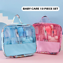 13 pçs Kit de higiene para bebê Kit cuidados recém nascidos Termômetro Cortador de unha Pente Tesoura Kit bebê higiene