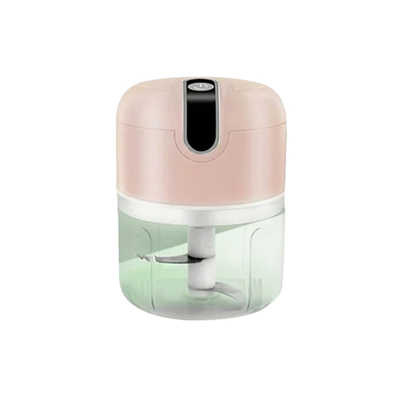 KIT 2 Mini Processador Elétrico e Moedor USB Recarregável 250ml com 3 Lâminas