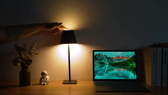 Luminária Abajur Mesa Led Touch Dimerizável Sem Fio Recarregável