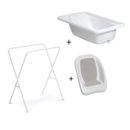 Banheira Para Bebê Galzerano Acqua Trio Branca Até 20Kg Com Suporte