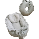 Ninho Redutor de Berço com Almofada de Amamentação | Kit 2 Peças Completo