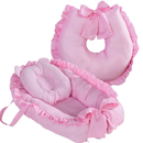 Ninho Redutor de Berço com Almofada de Amamentação | Kit 2 Peças Completo