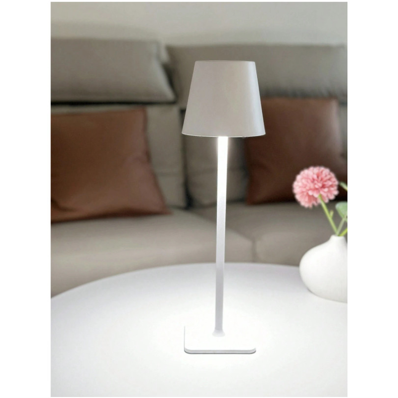 Luminária Abajur Mesa Led Touch Dimerizável Sem Fio Recarregável